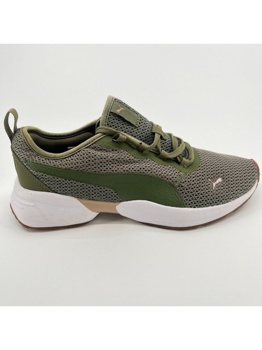 Puma Sirena Womens Size 9 Olive Green Athletic Running Walking Shoes Sneakers